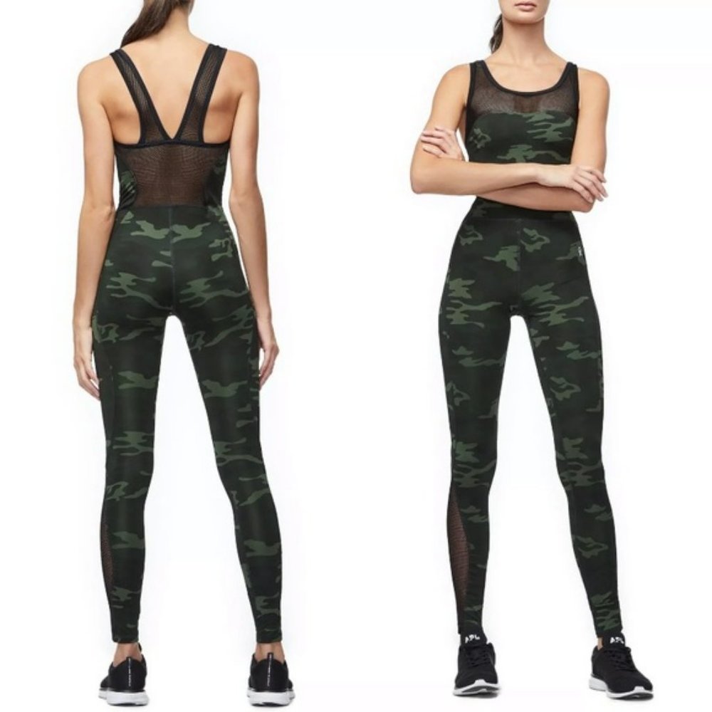 Good American Curve Sculpt Jumpsuit Camo Print NWT 🥰